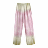 Ardm Fashion Tie-dye Print Pantalones De Mujer 2023 Vintage High Waist Pants Female Home Wide Leg Pant Pajamas Trousers Women