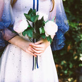 Billlnai French Fairy Dress Women 2023 Summer Elegant Designer Square Collar Midi Dress Bow Long Lantern Sleeve One-Piece Dress Korean