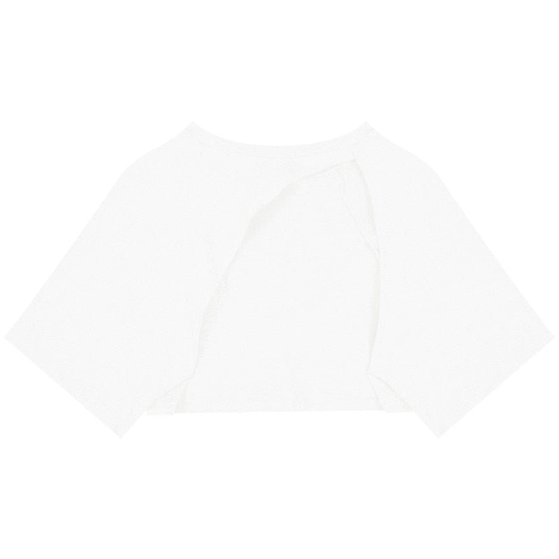 Billlnai  2023  Crop Tops Ladies Korean Blouse Woman New Collection  Autumn Short Sleeve Short Tshirts Elegant Korean Style 2 Piece Set