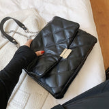 Billlnai  Graduation Party Quilted PU Leather Small Crossbody Bags for Women 2023 Winter Fashion Chain Shoulder Purses Lady Luxury Designer Handbags Clutch