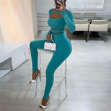 Billlnai 2023 Graduation party  Jumpsuit Women Sexy Outfit Mesh High Waist Pants One Piece Jumpsuit Skinny Hollow Out Solid Color Streetwear Women Clothing 2023